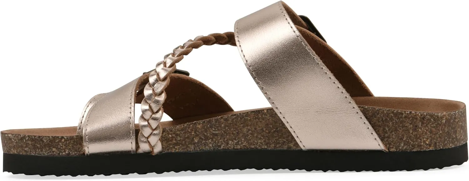 WHITE MOUNTAIN Women's Hammy Braided Signature Comfort-Molded Footbed Sandal