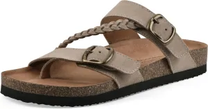 WHITE MOUNTAIN Women's Hammy Braided Signature Comfort-Molded Footbed Sandal