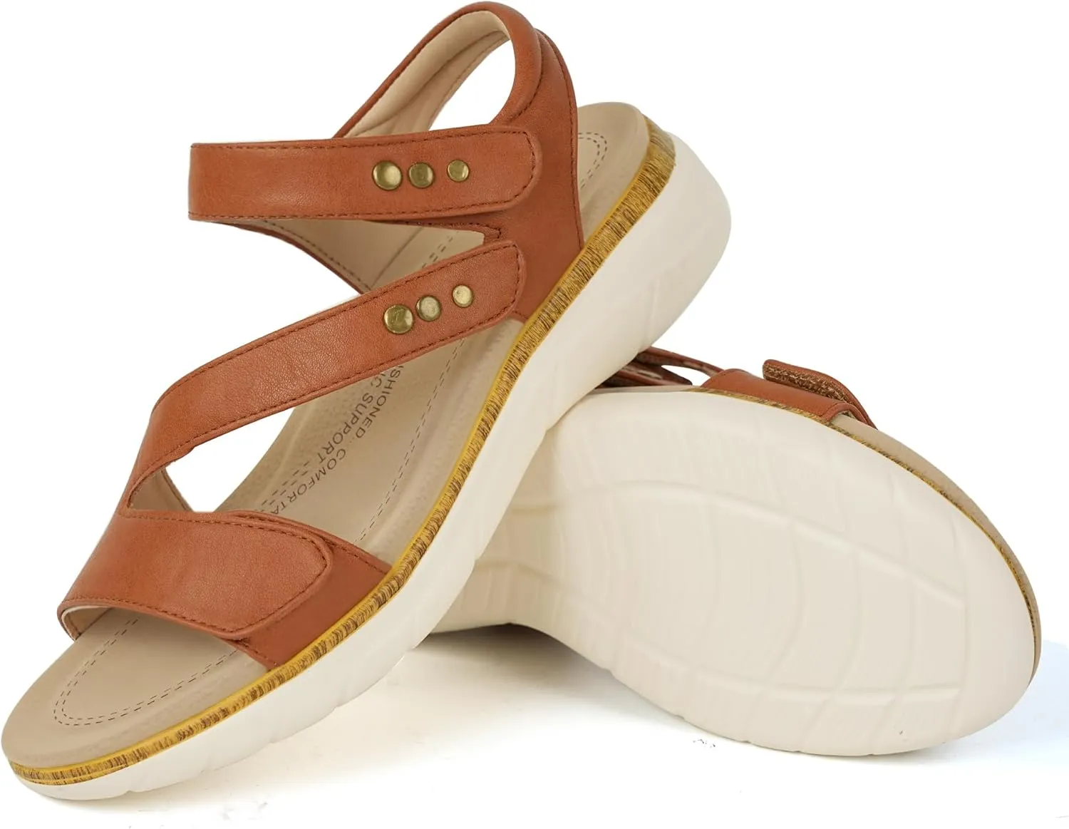 Women Comfortable Arch Support Sandals Cushioned Walking Sandals