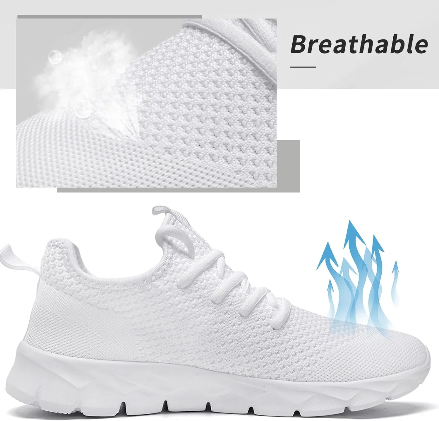 Women Sneaker Tennis Walking Running Shoes Mesh Breathable Gym Non Slip Work Ladies Shoes