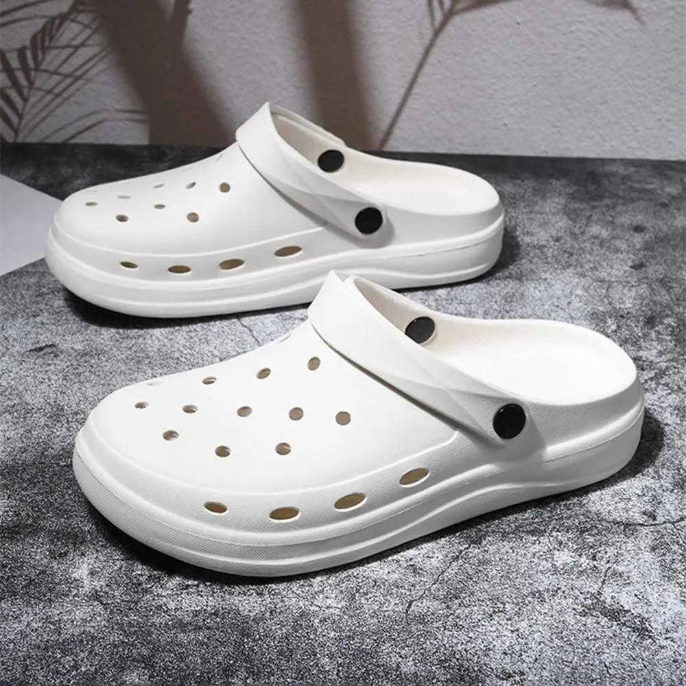 Women's and Men's Garden Clogs Shoes with Thick Sole Unisex Lightweight Quick-Dry Comfort Slip-on Water Shoes Outdoor Beach Slippers Sandals