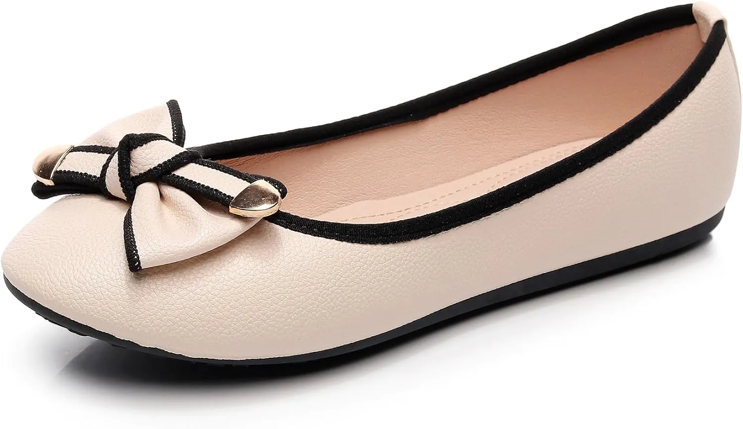 Women's Ballet Flat Shoes Fashion Bowknot Flats Round Toe Wedding Flats