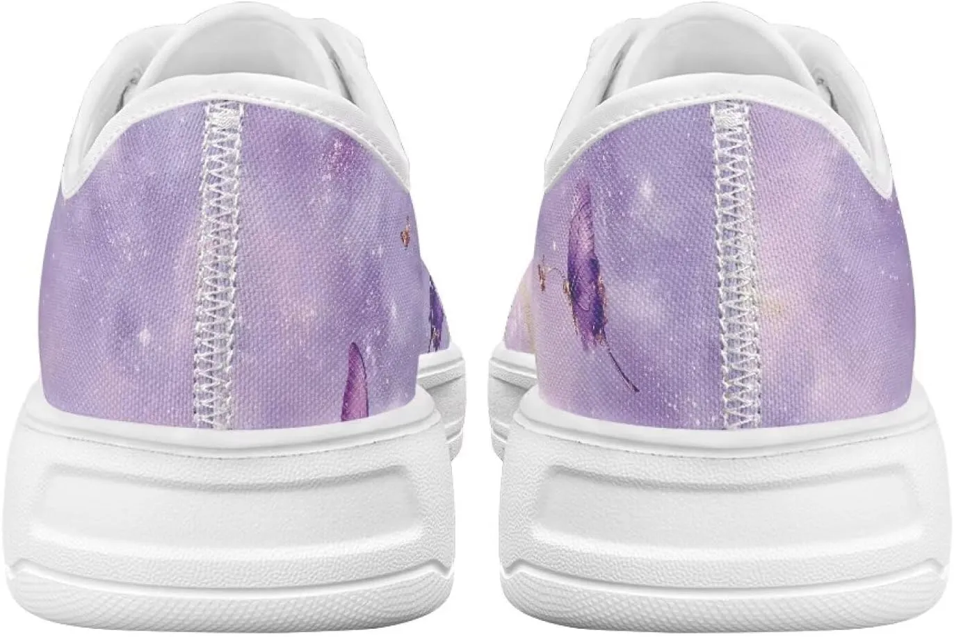 Womens Canvas Slip-On Shoes Lightweight Comfort Sneakers for Casual Wear Soft Cushioned Insole for Athletic Size 6-13.5 White Sole