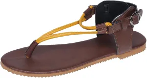 Women’s Classic Retro T-Strap Sandals Summer Beach Thong Flats with Adjustable Buckle Casual Soft Dressy Sandal