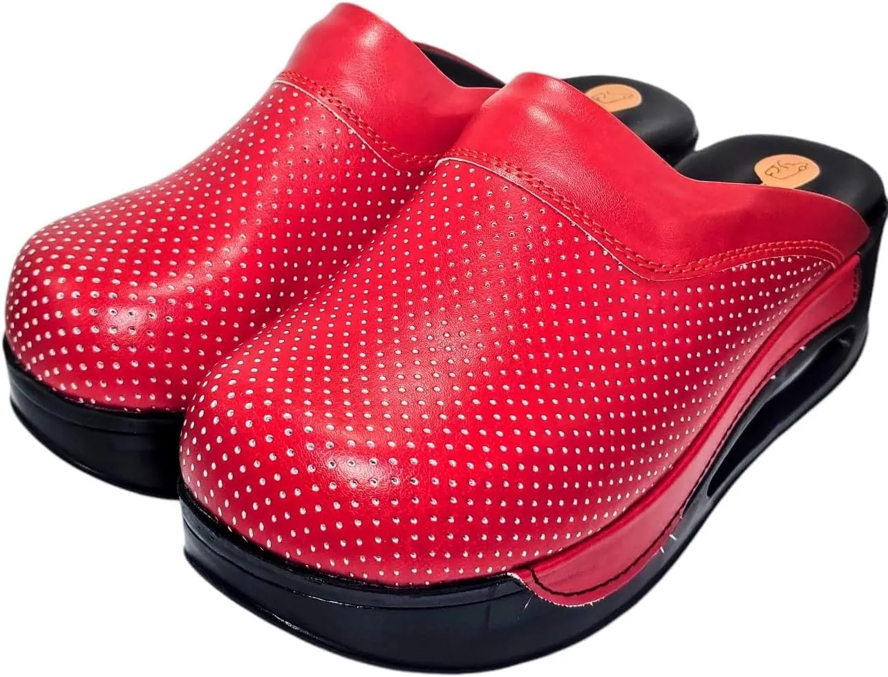 Womens Clogs with Arch Support, Pure Leather, Slip-On Clogs for Women, Perfect for Daily Indoor and Outdoor Usage, Shock Absorption, Breathable Materials
