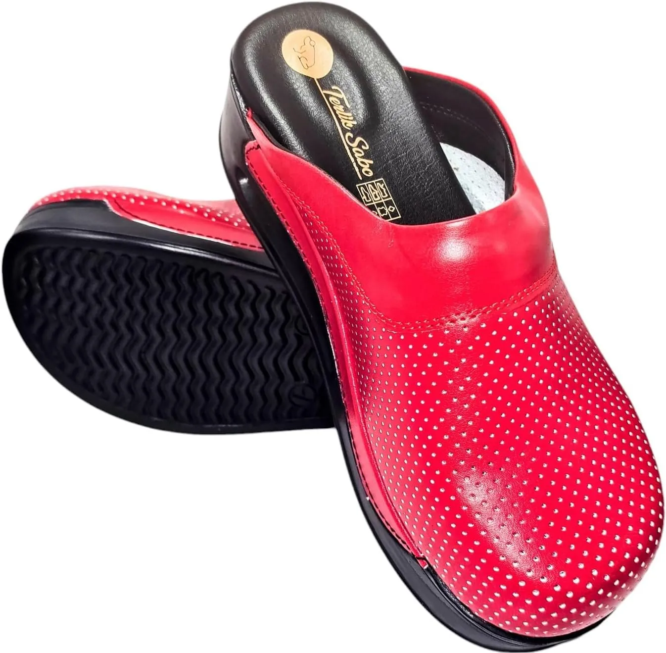 Womens Clogs with Arch Support, Pure Leather, Slip-On Clogs for Women, Perfect for Daily Indoor and Outdoor Usage, Shock Absorption, Breathable Materials