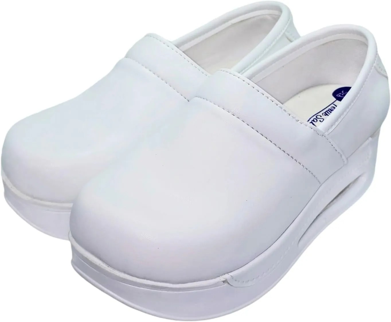 Womens Clogs with Arch Support, Pure Leather, Slip-On Clogs for Women, Perfect for Daily Indoor and Outdoor Usage, Shock Absorption, Breathable Materials