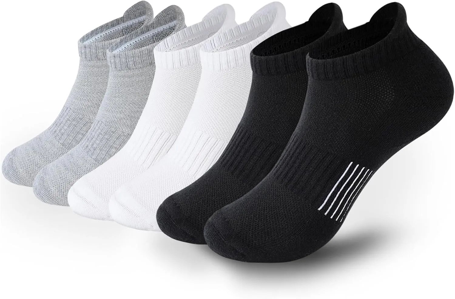 Women's Cushioned Ankle Socks Athletic Running Low Cut Socks 6-9/9-11