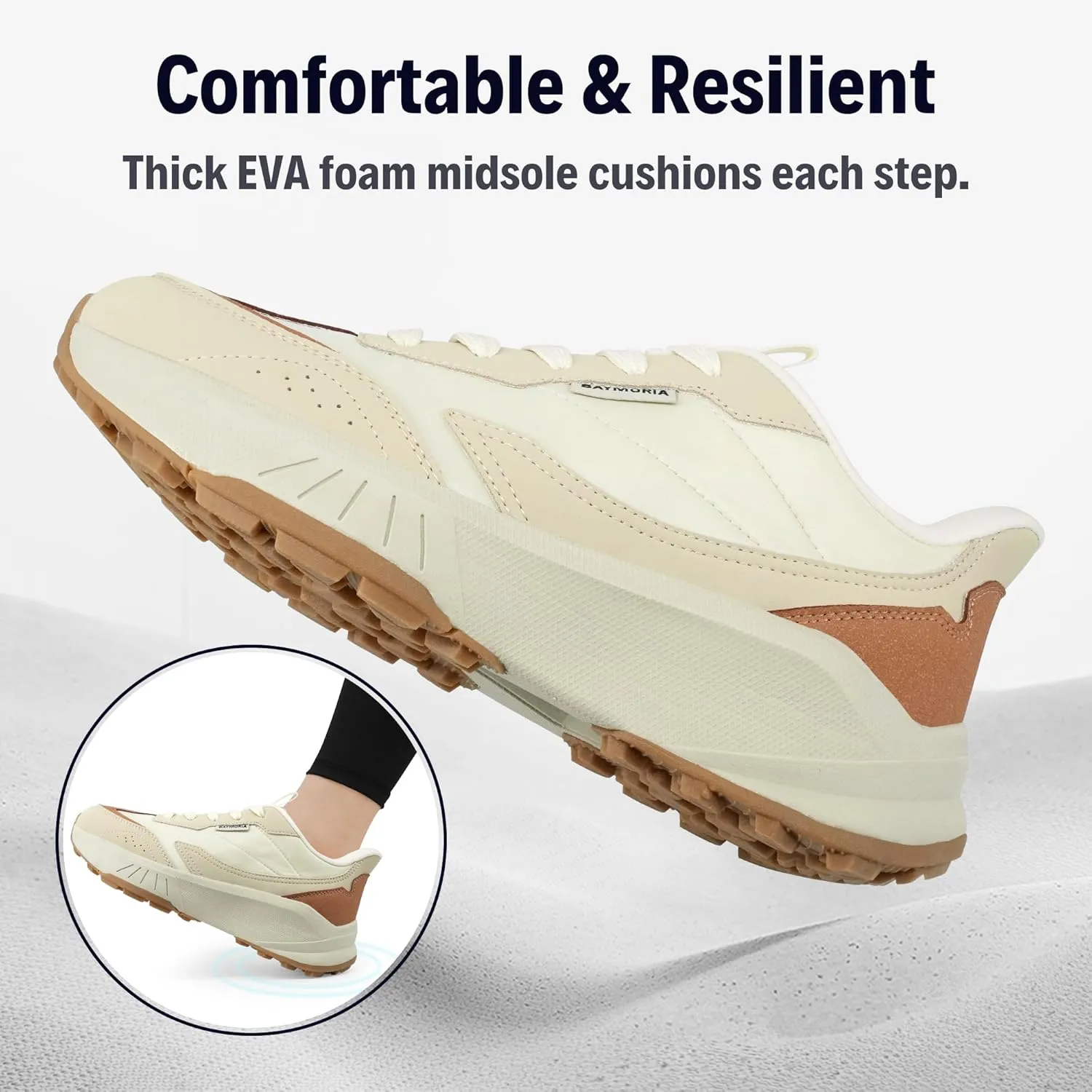 Women's Fashion Sneakers Platform Slip On Tennis Shoes Comfortable Casual Walking Running Shoes for Women Footwear