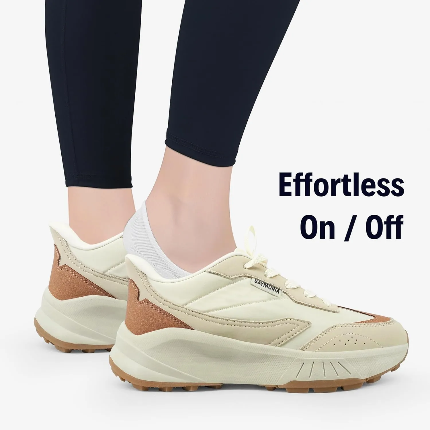 Women's Fashion Sneakers Platform Slip On Tennis Shoes Comfortable Casual Walking Running Shoes for Women Footwear