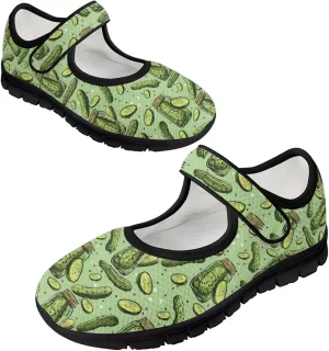 Womens Mary Jane Sneakers Breathable Mesh Casual Shoes Lightweight Non Slip Comfort Flats for Walking Tennis