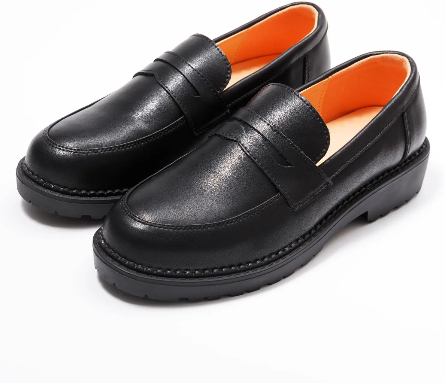 Womens Penny Loafers Shoe Women Leather Loafers Driving Moccasins Shoes Comfortable Boat Shoe