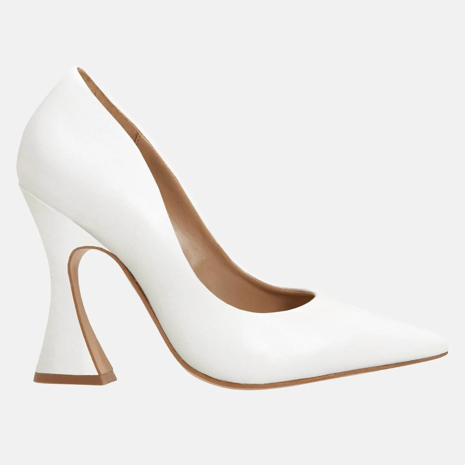 Women's Pointed Toe High Heel Pumps Closed Toe Flared Heel Slip-On Party Wedding Office Dress Shoes