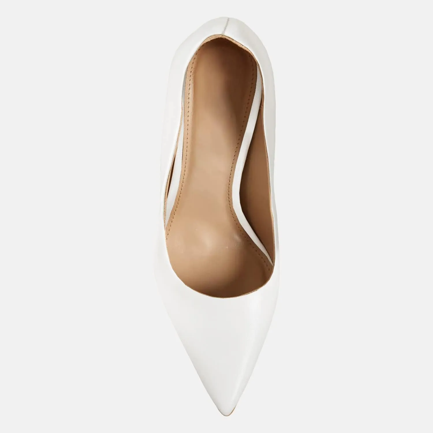 Women's Pointed Toe High Heel Pumps Closed Toe Flared Heel Slip-On Party Wedding Office Dress Shoes