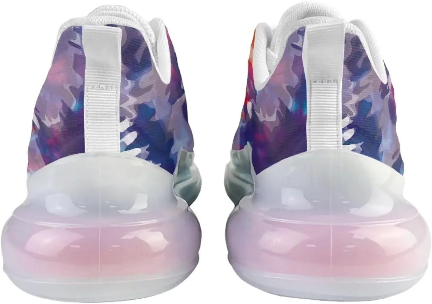 Women's Rainbow Sneaker Cozy Lightweight Air Cushion Footwear Travel Sneaker Breathable Anti-Slip Walking Shoes for Women US 6-11