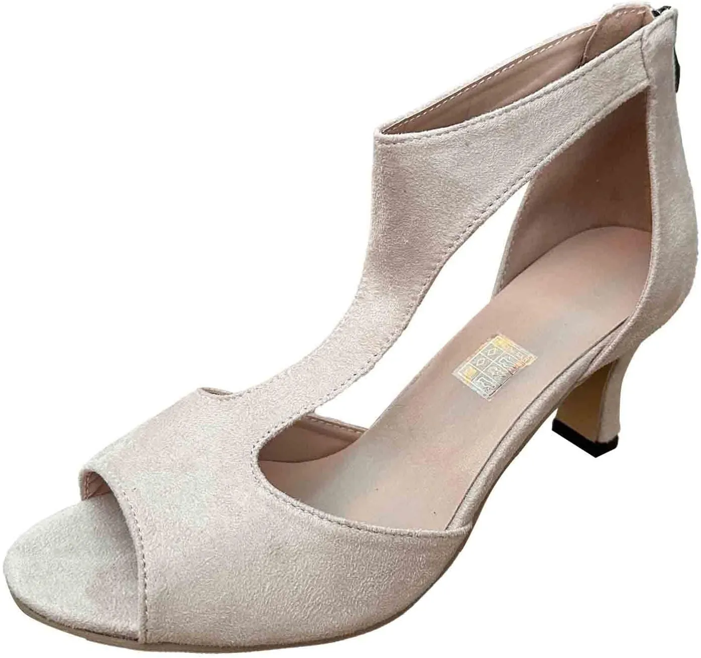 Womens Sandals Comfortable High Heels Dressy Sandals with Ankle Strap Back Zipper