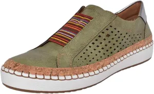 Women's Sneakers, Women Round Toe Canvas Flats Shoes Slip On Shoes Casual Sport Shoes Walkings Shoes Office Loafers
