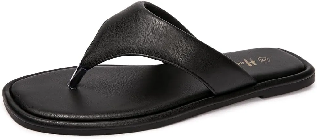 Women's Thong Sandals T Strap Sandals Flip Flop Slip On Flat Sandals Casual Slide Sandals for Women Dressy Summer