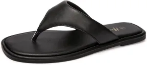 Women's Thong Sandals T Strap Sandals Flip Flop Slip On Flat Sandals Casual Slide Sandals for Women Dressy Summer