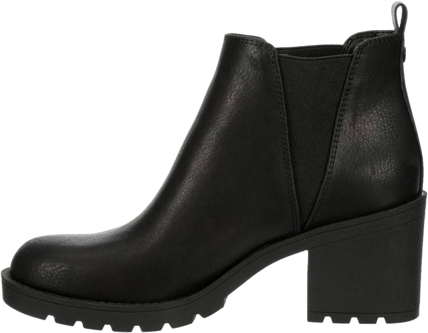 XAPPEAL Laura - Women's Block Heel Slip-On Chelsea Boot with Lug Sole