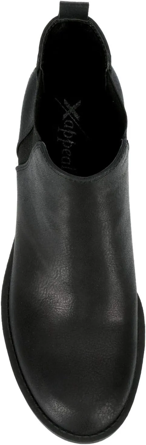 XAPPEAL Laura - Women's Block Heel Slip-On Chelsea Boot with Lug Sole
