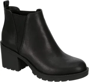 XAPPEAL Laura - Women's Block Heel Slip-On Chelsea Boot with Lug Sole