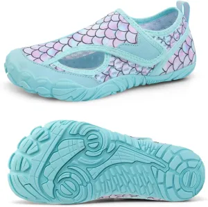 XIHALOOK Water Shoes for Kids Boys Girls Wide Toe Barefoot Quick Dry for Beach Swim Pool Surf Aqua Sports