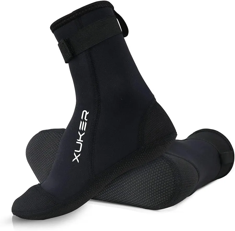 XUKER Neoprene Water Socks 3mm, Sand Proof Beach Volleyball Socks Diving Socks for Outdoor Water Sports