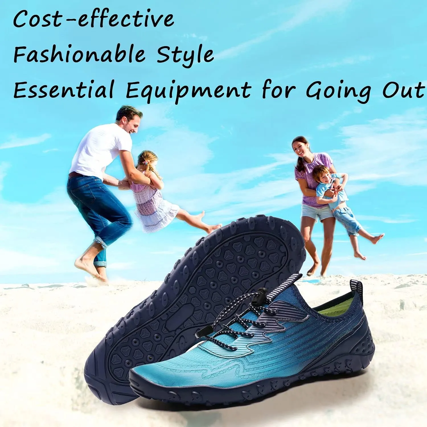 YALOX Water Shoes Men's Women's Swim Shoes Outdoor Beach Barefoot Quick-Dry Aqua Pool Socks Swimming Yoga Surfing Exercise