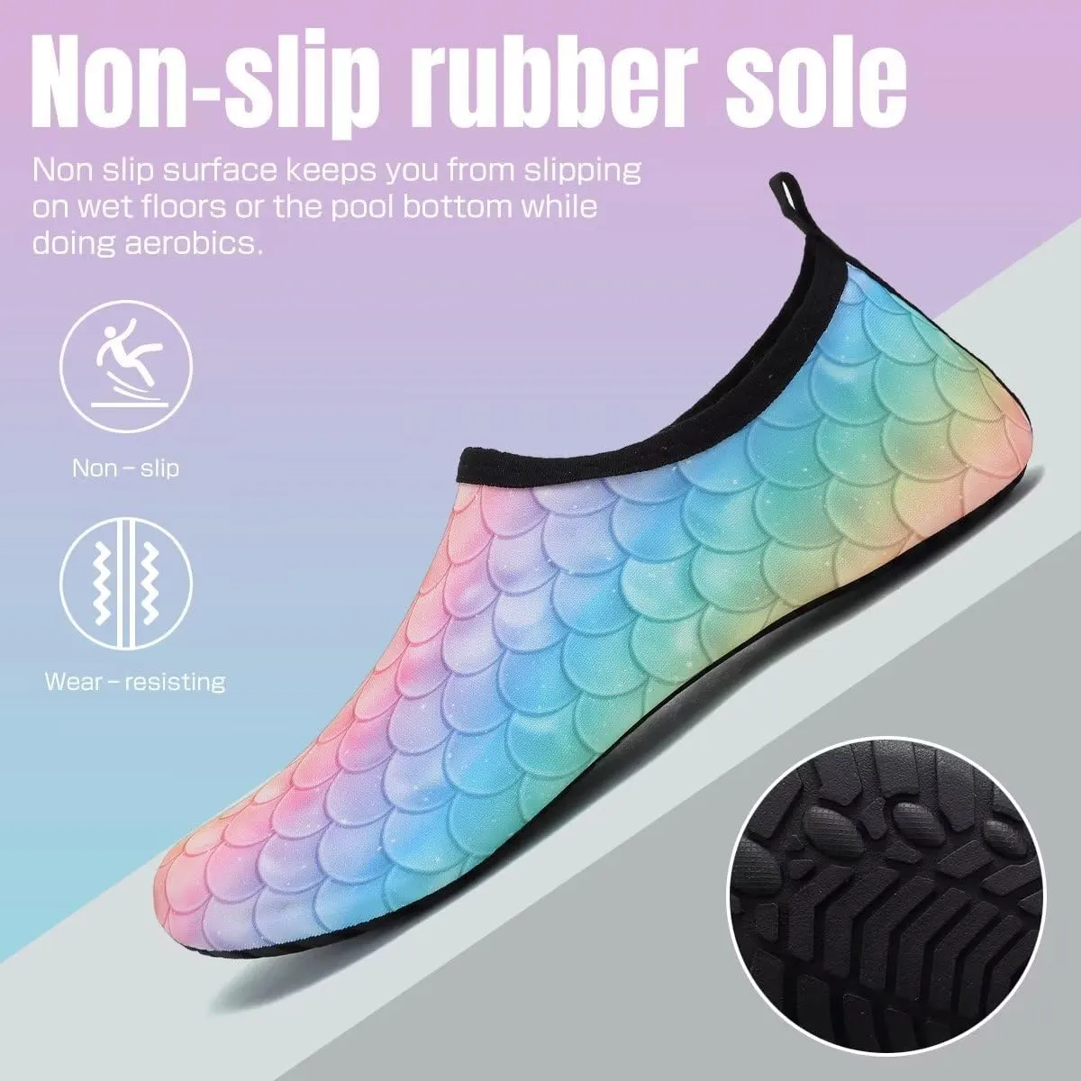 YALOX Water Shoes Women's Men's Outdoor Beach Swimming Aqua Socks Quick-Dry Barefoot Shoes Surfing Yoga Pool Exercise