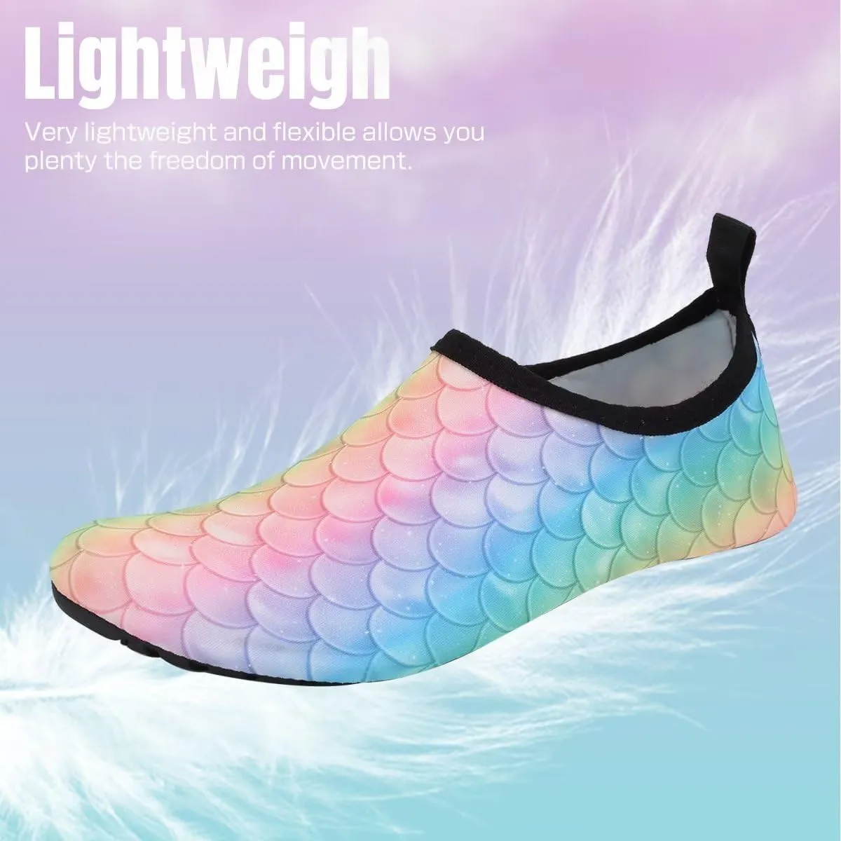 YALOX Water Shoes Women's Men's Outdoor Beach Swimming Aqua Socks Quick-Dry Barefoot Shoes Surfing Yoga Pool Exercise