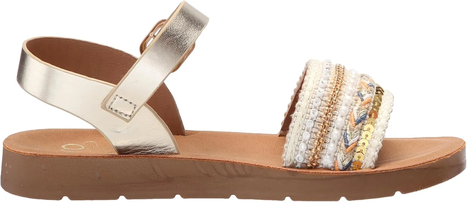 YOKI Girl's Flat Open Toe Sandal