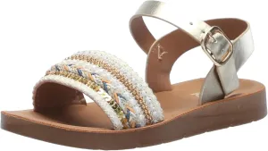 YOKI Girl's Flat Open Toe Sandal