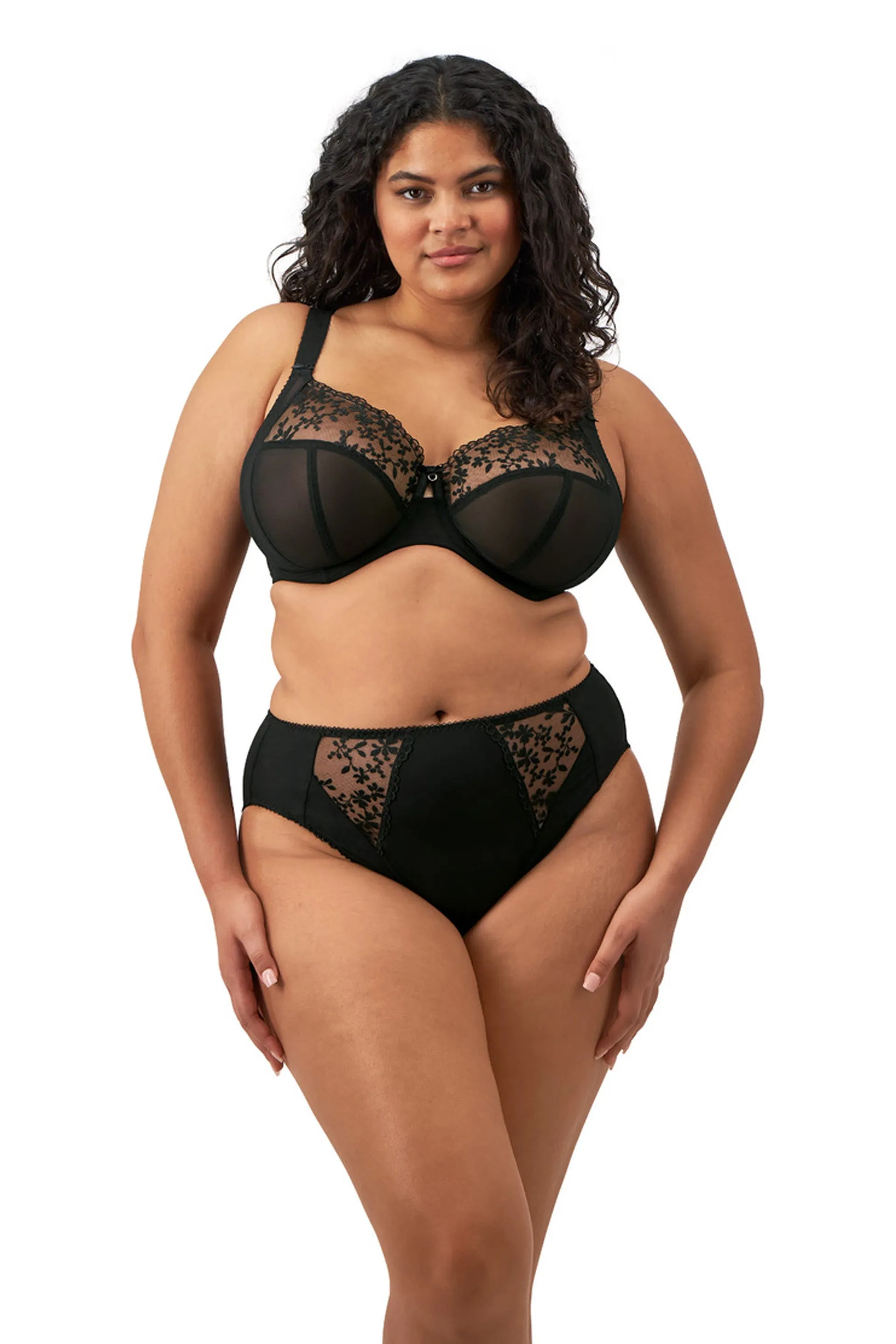 Zarla High Leg Brief Black