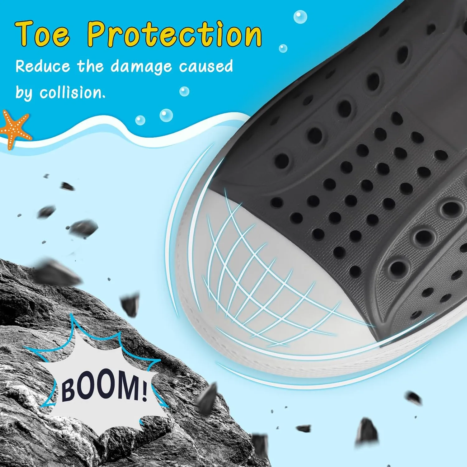 ziitop Kids Toddler Water Shoes for Boys Girls Baby Sandals Sneakers Beach Garden Swim, Anti-Slip Breathable Quick Dry Lightweight Slip-on (Toddler/Little Kid/Big Kid)