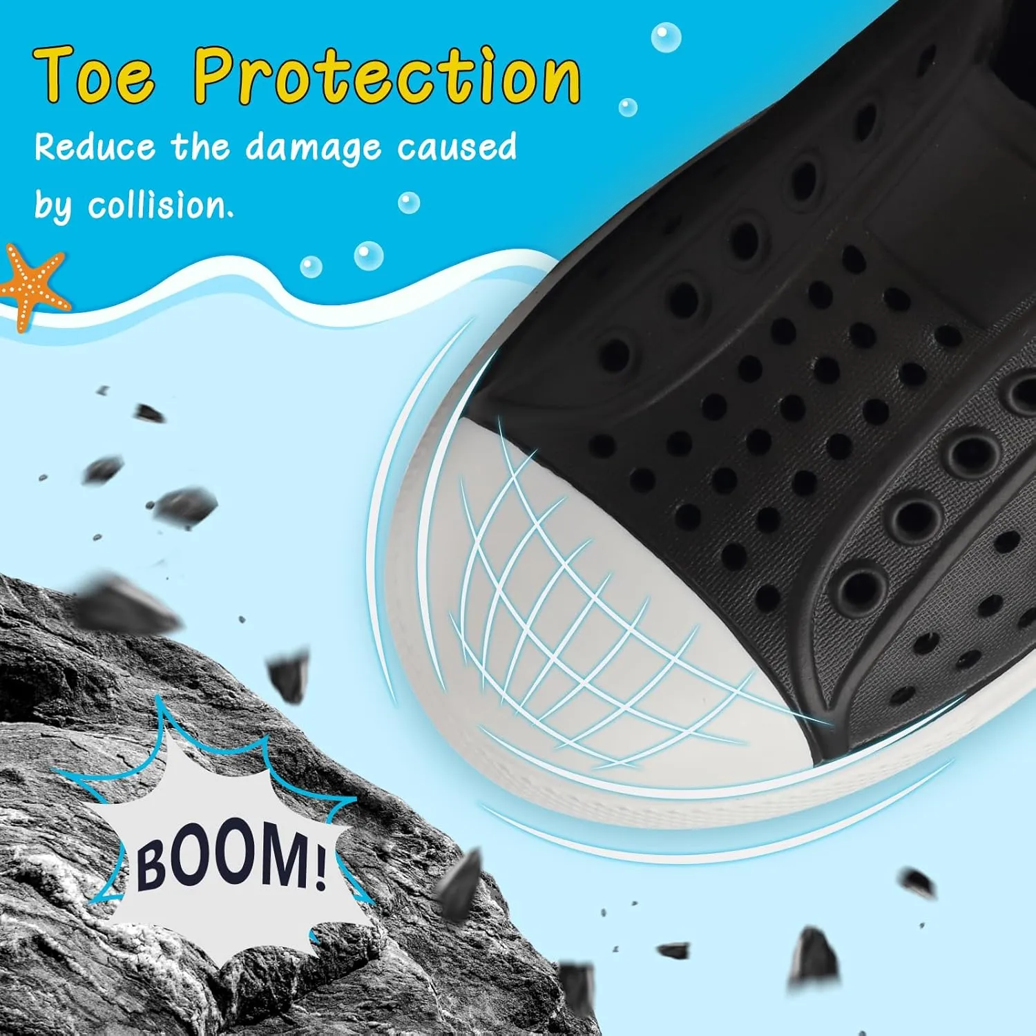 ziitop Kids Toddler Water Shoes for Boys Girls Baby Sandals Sneakers Beach Garden Swim, Anti-Slip Breathable Quick Dry Lightweight Slip-on (Toddler/Little Kid/Big Kid)